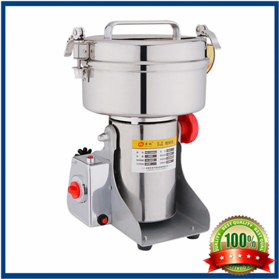 

Moinho de pimenta electric 2000g Swing type Food grinder Stainless steel Chinese medicine mill ultrafine powder Milling machine