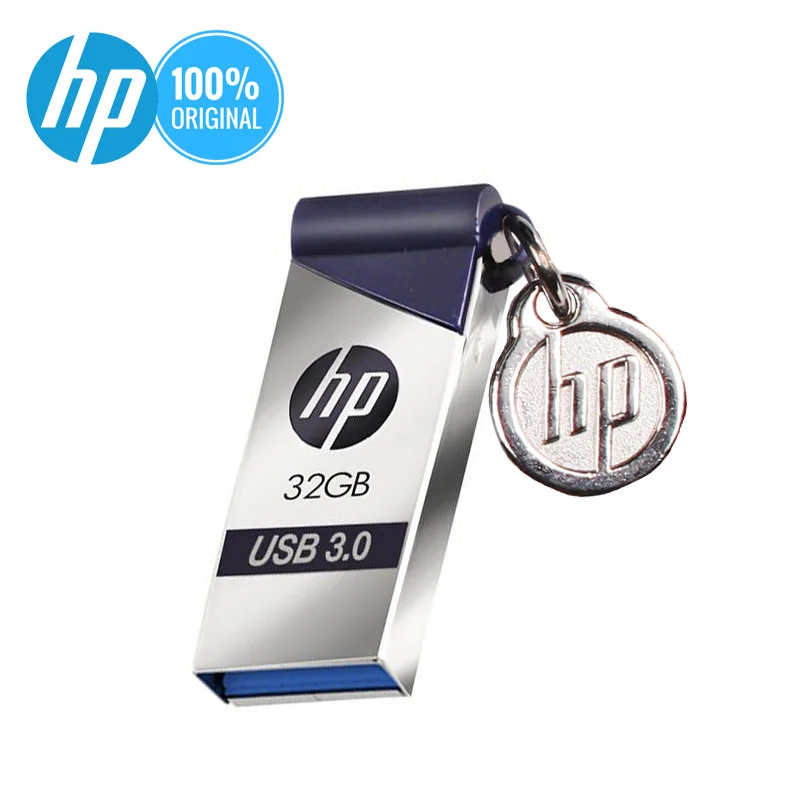 hp USB флеш-накопитель 32 ГБ металлическая классическая Карта памяти 64 Гб 16 Гб Компьютерная память брелок DIY DJ OTG TypeC Флешка 128 ГБ