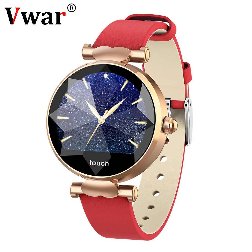 

Vwar H3 Luxury Smart Watch Women Waterproof Ladies fashion Smartwatch Heart Rate Fitness Tracker for Android IOS Phone GIFT H1