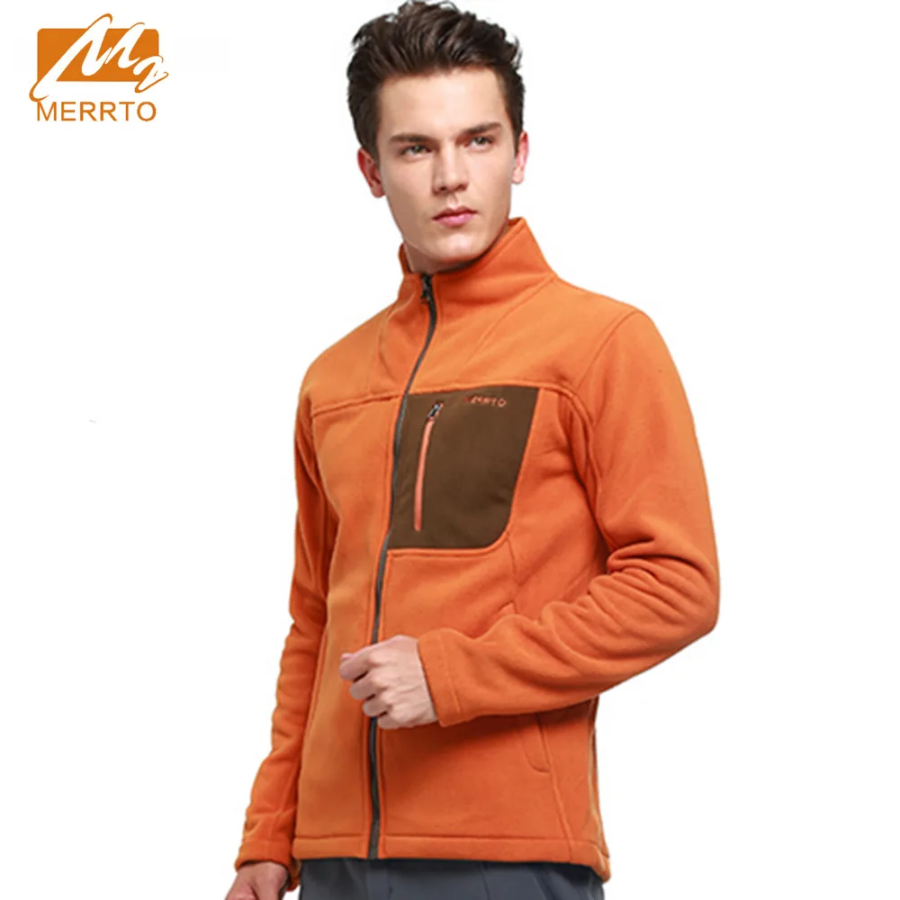 

2018 Merrto Mens Fleece Hiking Jackets Outdoor Camping Climbing Clothes Thermal Sports Jackets For Men Free Shipping MT19177