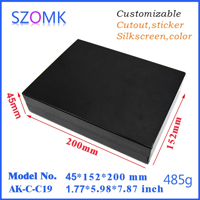 electronic case amplifier enclosure separated aluminum box enclosure black electronics aluminum case wall mounting project box electronics enclosure for pcb (6).jpg
