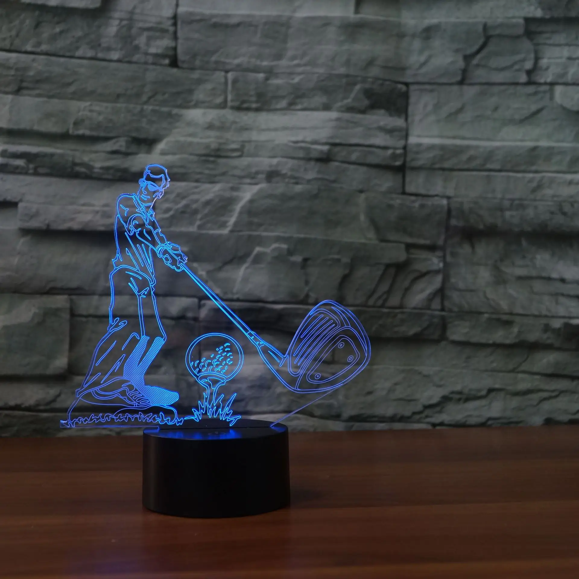 

Colorful Led Night Light Golf Players Night Lamp Usb Pulg Remote Control Bedside Desk Lamp Kid Room Atmosphere Table Lamp