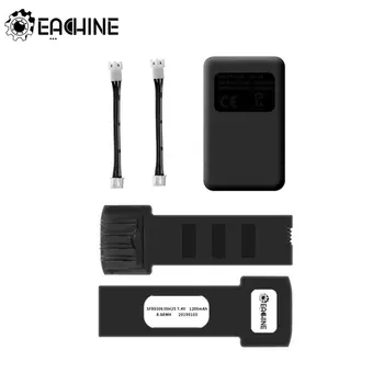 

E511 E511S RC Drone Quadcopter Spare Parts 2-in-1 USB Charger Charging Box Hub with 2Pcs 7.4V 1200mAh LiPo Battery