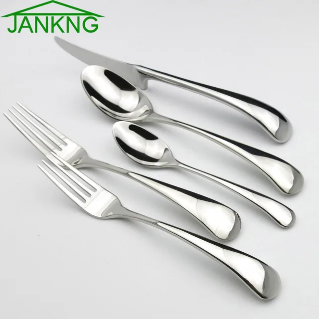 JANKNG 5 Pcs/ Lot Cutlery Stainless Steel Dinner Set Knife Fork ... JANKNG 5 Pcs/ Lot Cutlery Stainless Steel Dinner Set Knife Fork ...