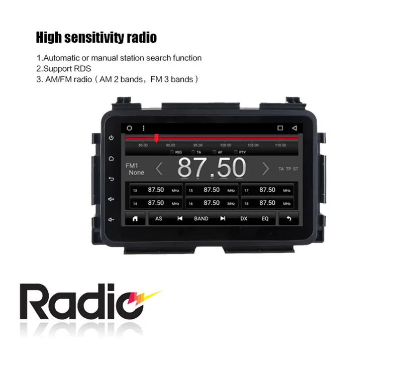 Clearance Roadlover Android 8.1 Car Media Center Player Autoradio For Honda Vezel 2015 Stereo GPS Navigation Magnitol Two Din Video NO DVD 14