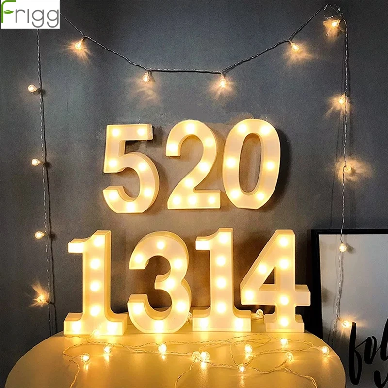 

Frigg Number LED Night Light Happy Birthday Party Decor Kids Adult 18th 20th 21st 30th 40th 50th Birthday Decor Party Supply