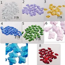 K9 запчасти хрустальной люстры Бабочка бусины соединители 14 мм DIY люстра Запчасти Свадебный декор окна автомобиля подвесное украшение дома