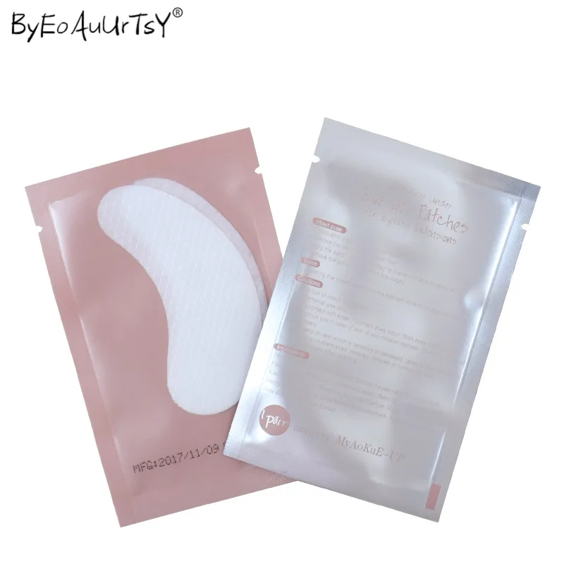 50pairs Pink Women Under Eye Pads Patches Eyelash Extension Lash Paper Stickers Application Make Up Tools | Красота и здоровье