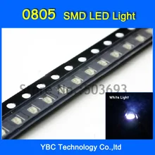 3000 шт./лот 0805 SMD ультра яркий белый свет светодиодный диодный свет