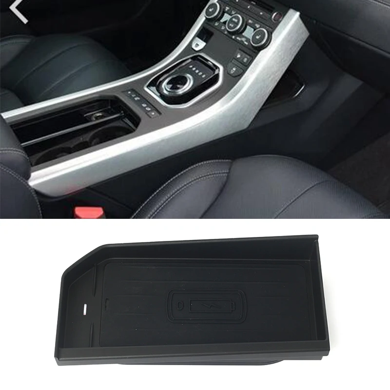 

10W car wireless qi charger mobile charger fast charging plate car accessories for Land Rover for Range Rover Evoque 2015-2018
