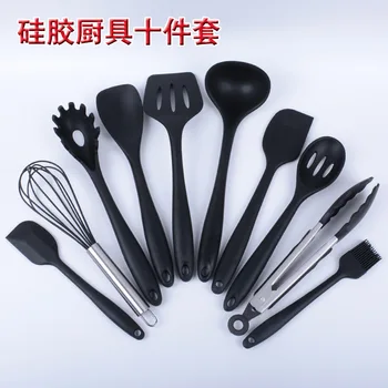 

10 PCS/Set Red Nonstick cookware sets Kitchen Tools Cook Ware Silicone Baking Supplies New Year Home Creative Cooking Supply