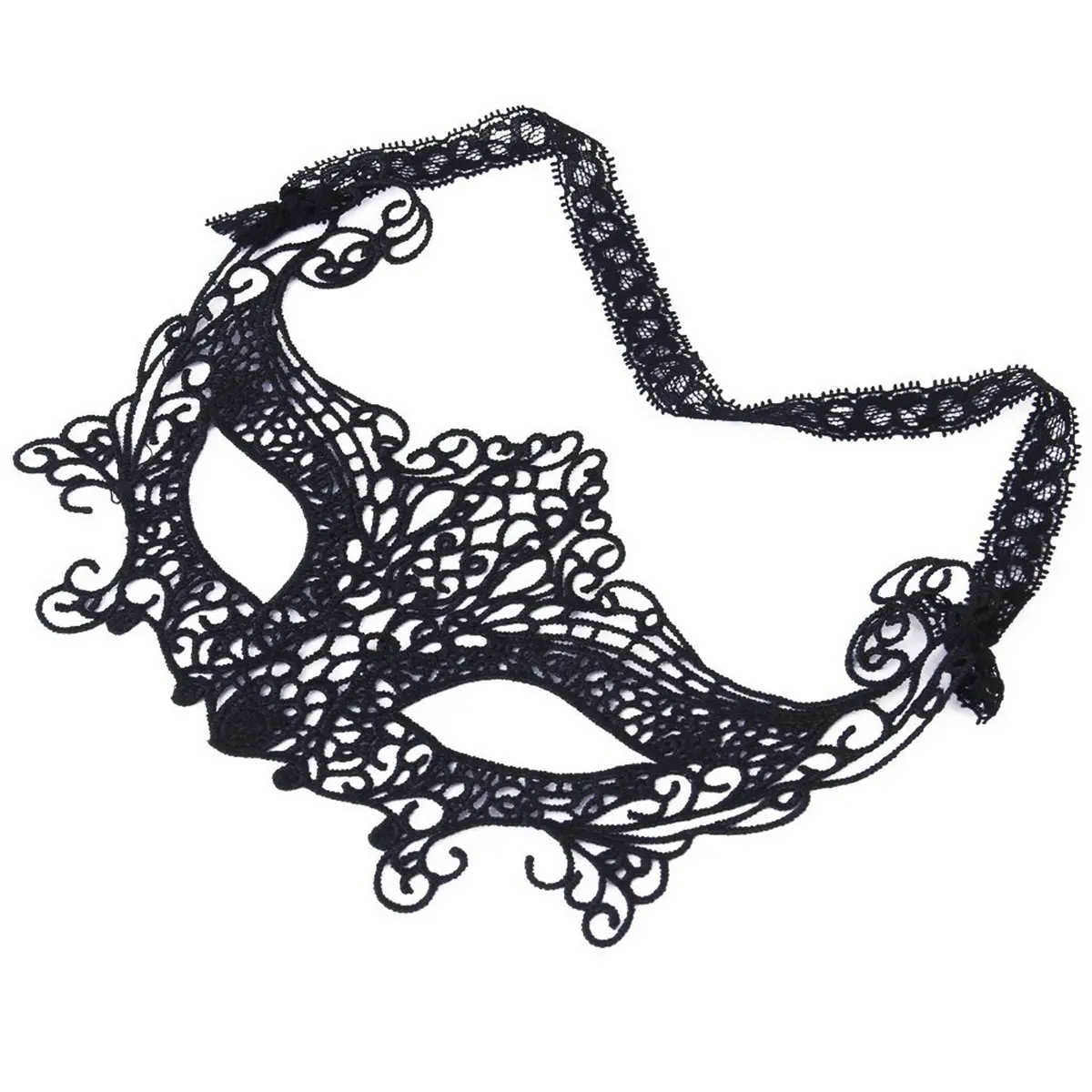 Black Lace Eye Mask Masquerade Fancy Dress Party Maskin Party Masks from Home & Garden on