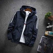 2019 Bomber Jacket Men Fashion Casaul Mens Hooded Jackets Slim Fit Long Sleeve Homme Trendy Windbreaker Coat Brand Clothing