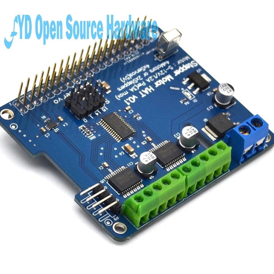 

Stepper Motor B + Robot Expansion Board Servo HAT for Raspberry Pi 3 PI 2- Mini Kit