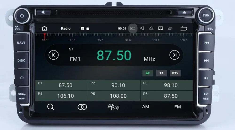 Flash Deal Android 8.1 8 inch for B6 B7 Car DVD GPS For Volkswagen Golf GPS For VW Polo Car Stereo Radio GPS with DVD player 3g wifi obd 1