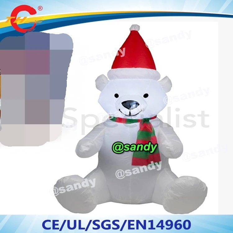 free ship,3m Outdoor Christmas inflatables bear / inflatable santa