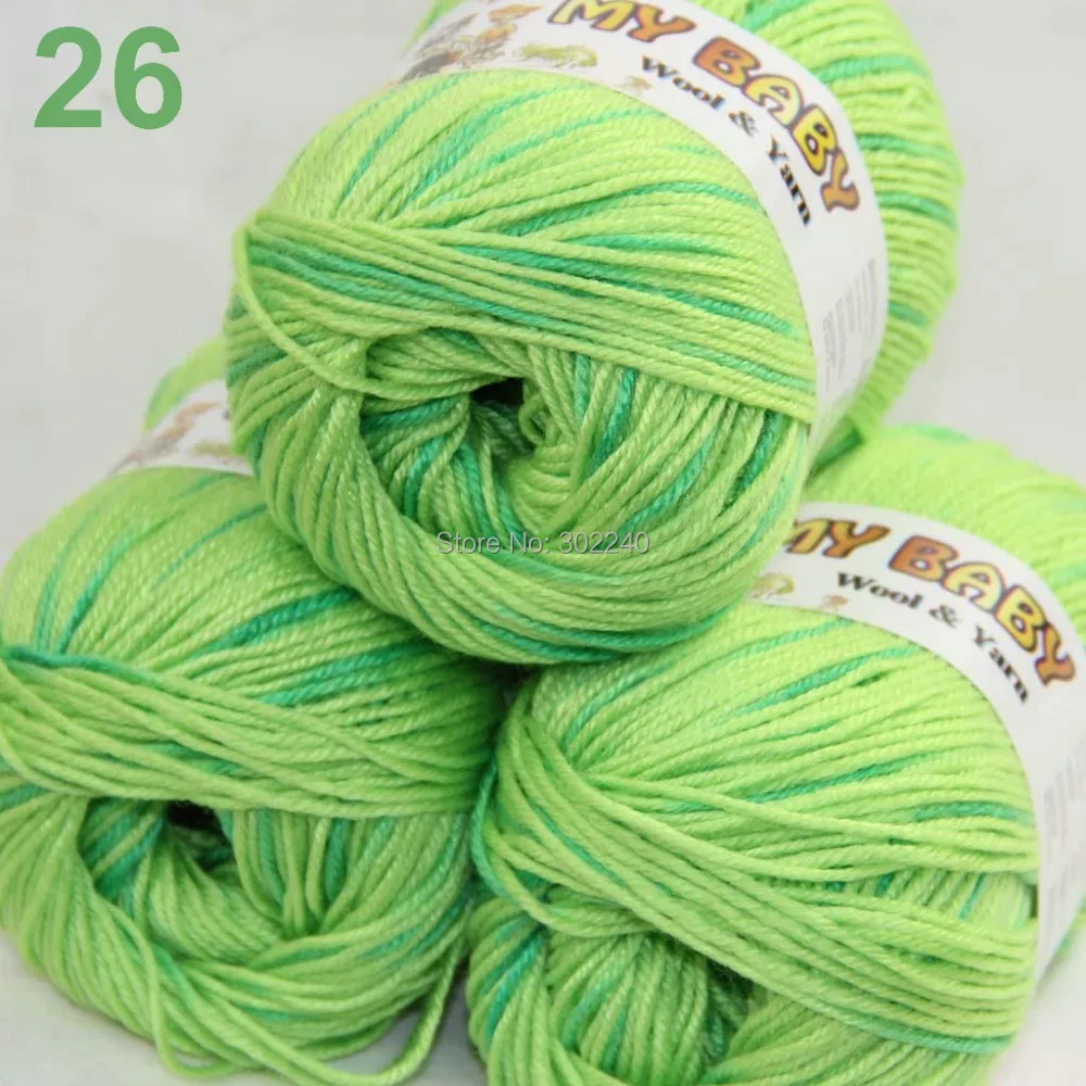 Sale 6 ballsx 50gr DK Baby Soft Cashmere Silk Wool hand knitting Crochet Yarn 11