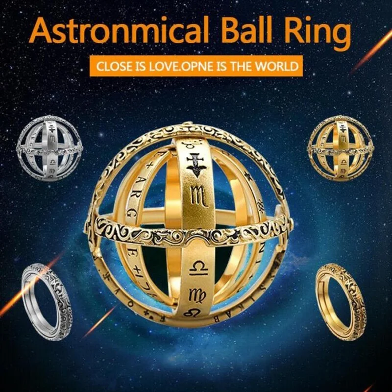 Астрономическая сфера шар кольцо космический палец кольцо пара Любовник Ювелирные изделия Подарки