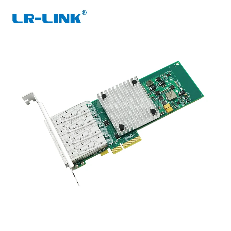 LR LINK LREC9714HF 4SFP PCIe 100Mbps Quad Port SFP Gigabit Server Network Adapter Intel I350 Based 3