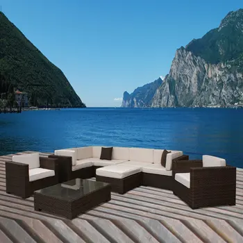 

Jinhua best selling high quality resin rattan used coffee shop furniture