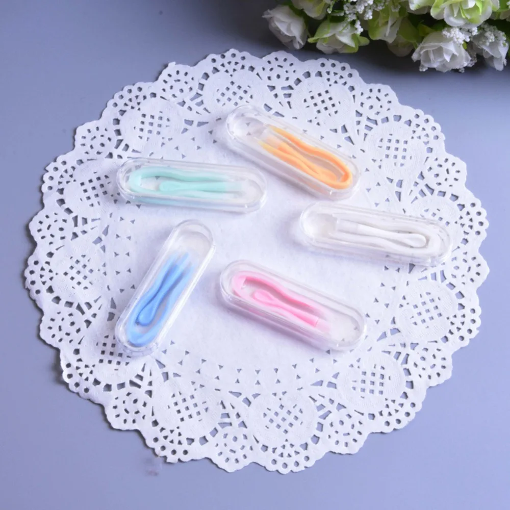

Contact Lenses Inserter Tweezer Eye Lenses Holder Case Remover Applicator makeup Tools Random Color