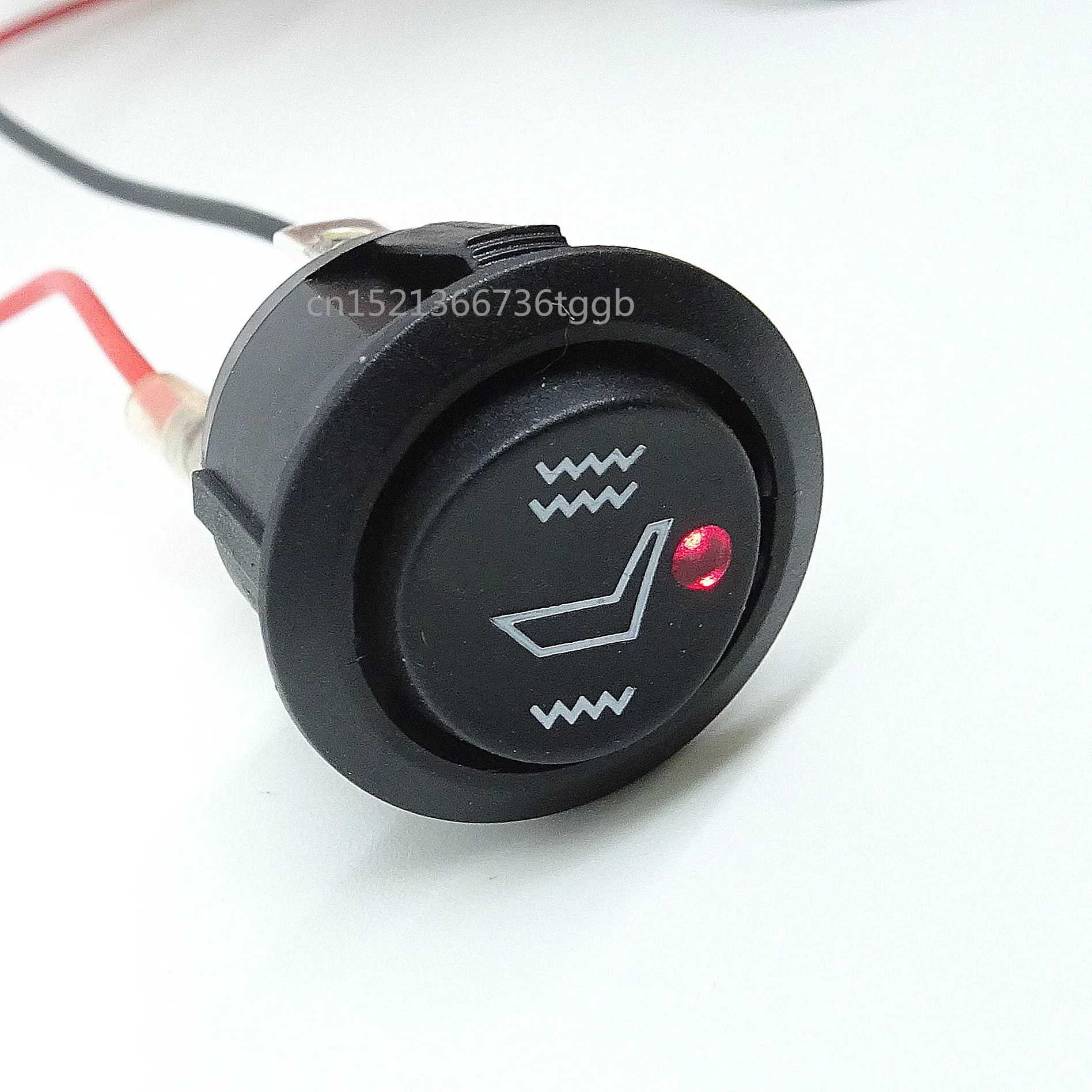 

12V imported car seat heating switch two-color conversion switch with indicator light three-speed electric heating pad button