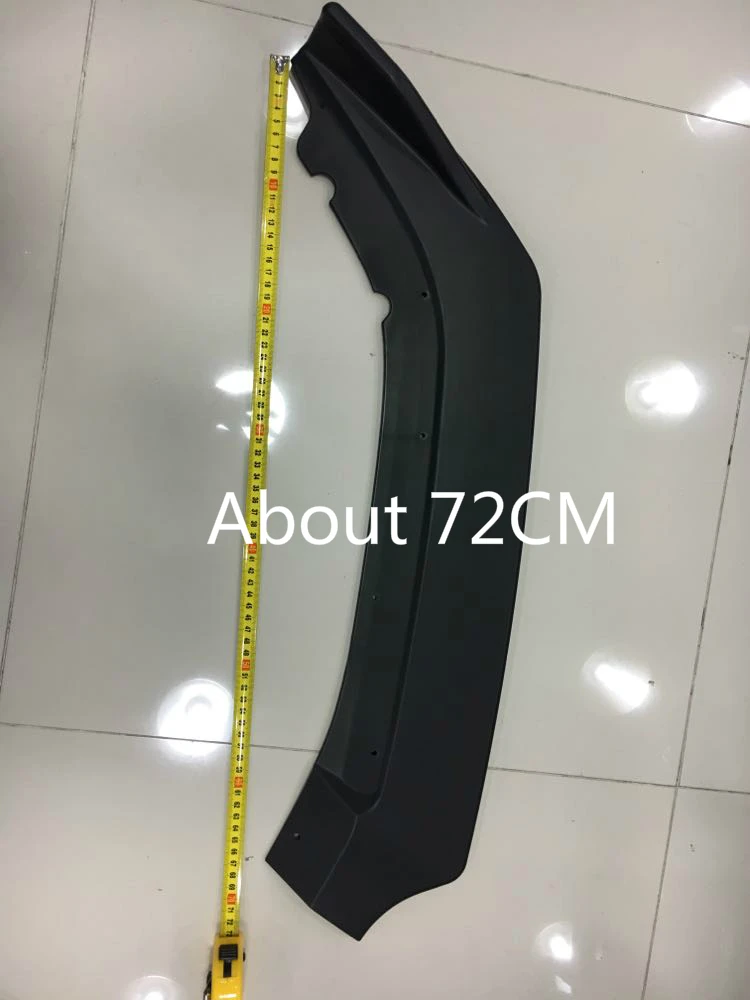 3 unids/set coche negro parachoques delantero difusor Lip Kit de cuerpo Protector paragolpes Spoiler para Honda Civic sedán 4Dr 2016, 2017 2018