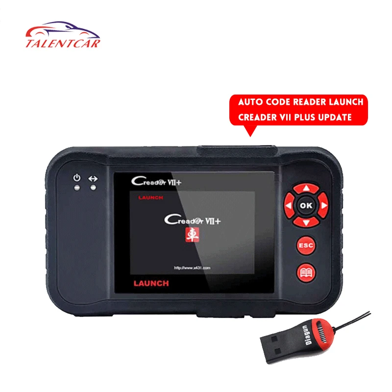 

Professional Auto Code Reader Launch X431 Creader VII+ Creader VII Plus OBDII Scanner Same as CRP123 Multi-functions Creader VII