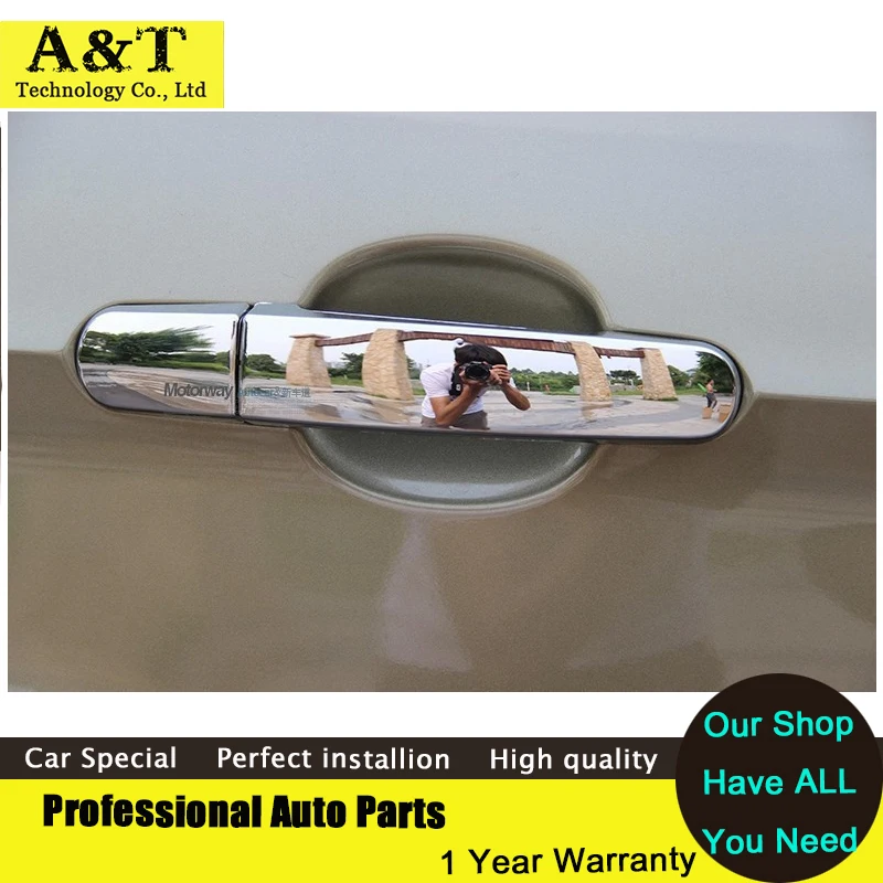 

JGRT Chrome door handle cover trim 2013-2017 For Ford Kuga Escape Without small hole high quality chrome trim car styling C