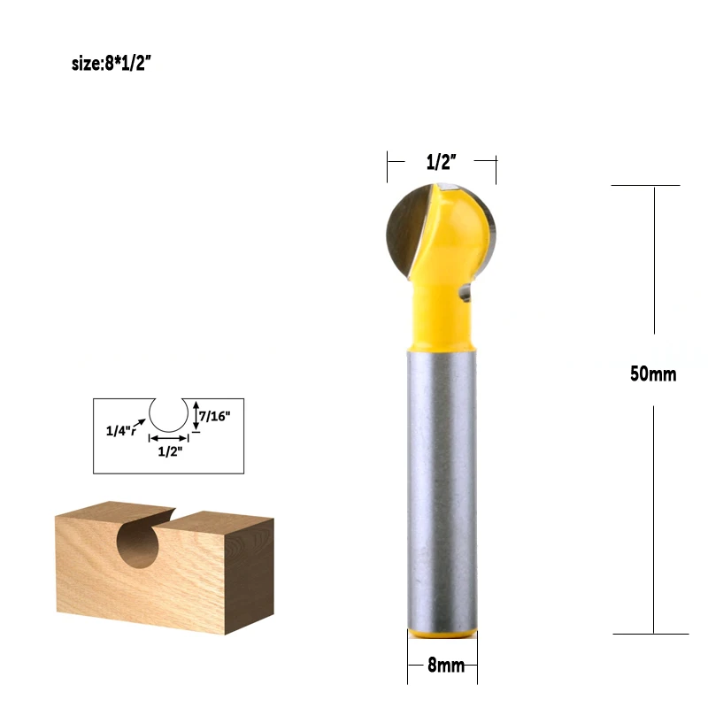 Router Bits Woodworking Ball End Router Bit Round Router Bits