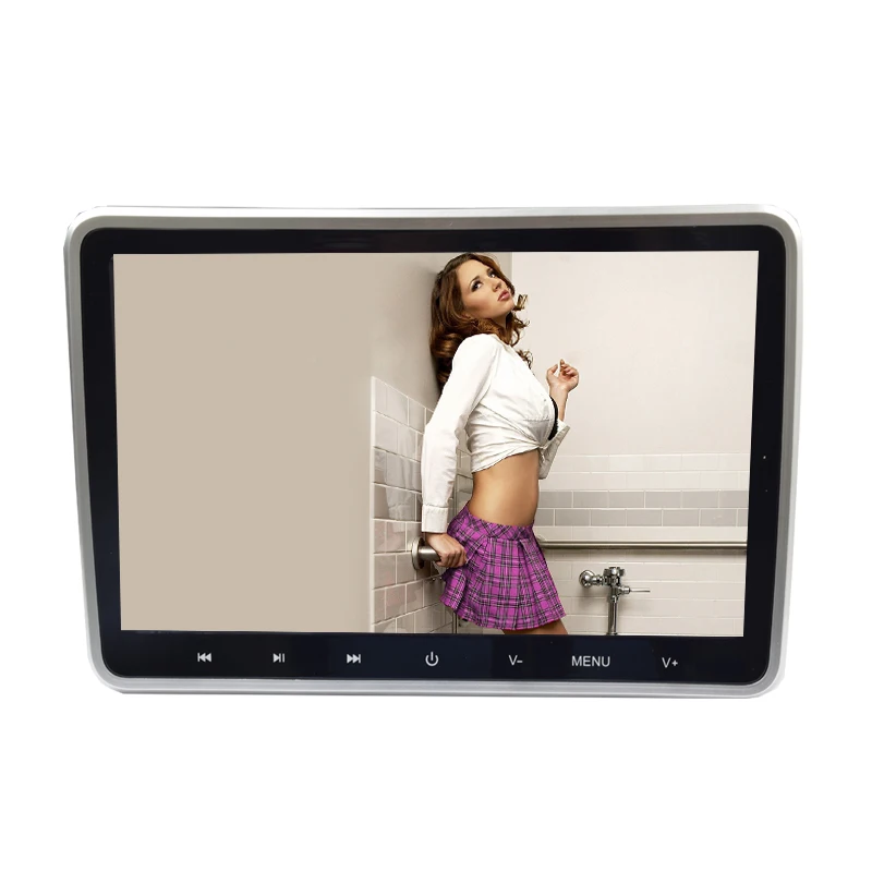 10,1 дюймов 1024*600 Автомобильный подголовник монитор dvd-плеер USB/SD/HDMI/IR/FM TFT lcd Сенсорная Кнопка 32 бит игровой пульт дистанционного управления