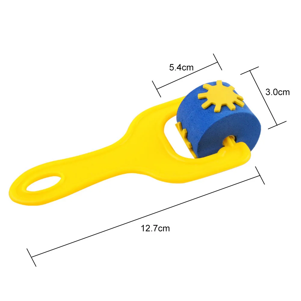 4 шт./компл. Детская DIY художественная краска инструмент EVA губчатый валик щетка для раннего обучения детей игрушка для рисования