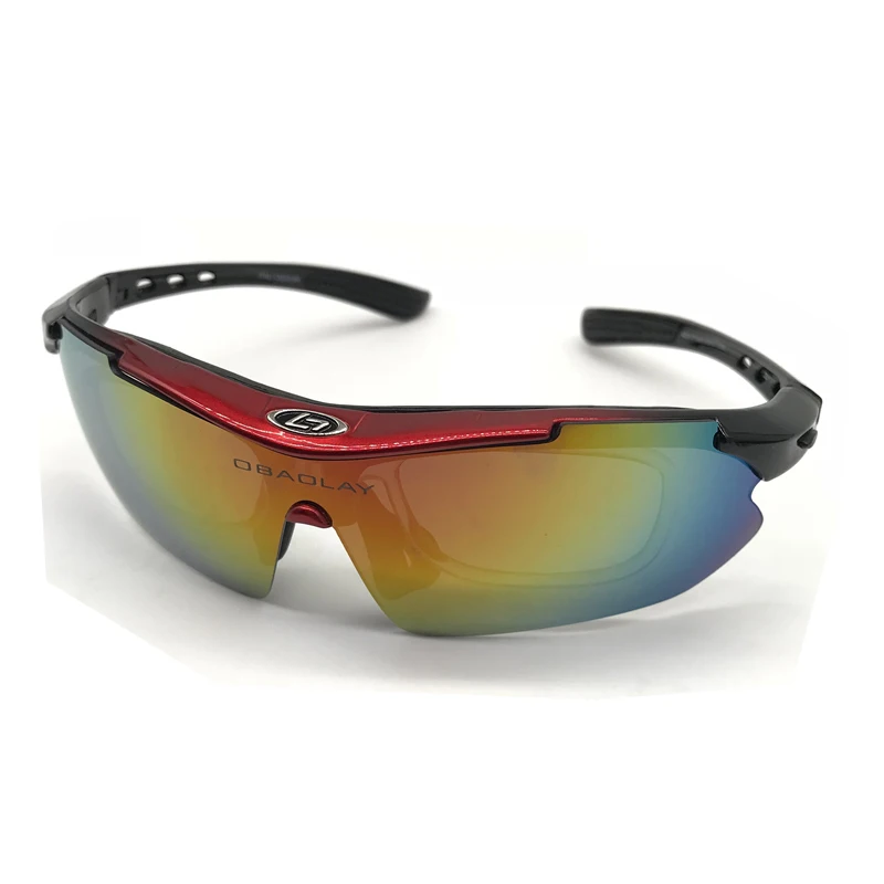 OBAOLAY Polarized Cycling Glasses Bike Eyewear Outdoor Sport Riding Bicycle Goggle Fishing Sunglasses 5 Lens Gafas de ciclismo