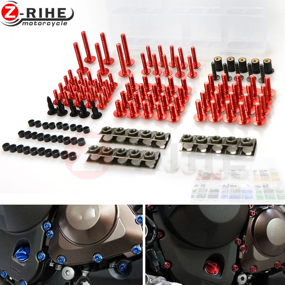 

Motorcycle accessories Fairing Bolt Screw Fastener Fixation for suzuki hayabusa 1999-2007 iron 883 mirror cnc ktm sxf bmw moto d