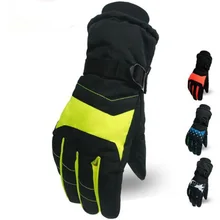 Утолщаются теплые Велоспорт ветрозащитные уличные перчатки катания на лыжах