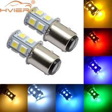 2X1156 BA15S P21W 13SMD 5050 белые синие красные Автомобильные светодиодные задние поворотные сигнальные лампы, тормозные задние лампы, автомобильные парковочные лампы заднего хода, DC 12 В