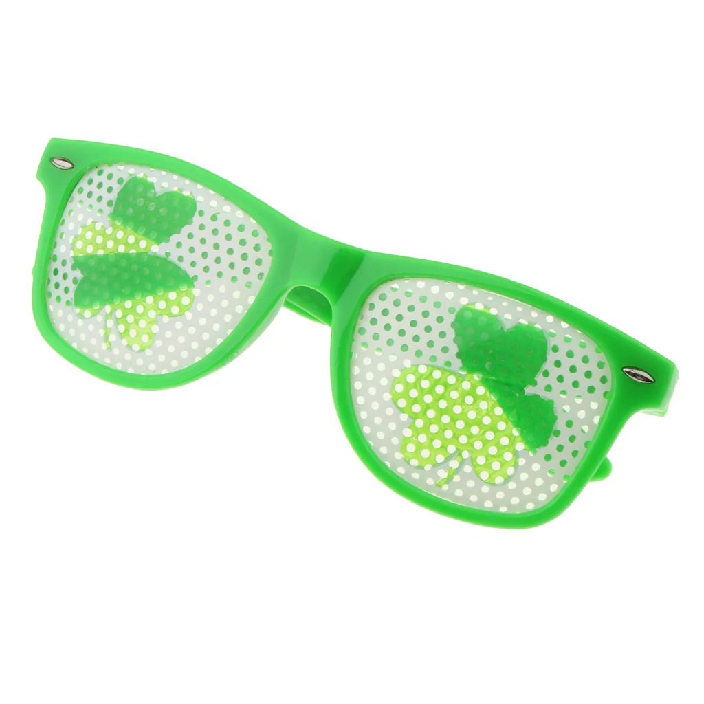 Party Ornament St patrick‘’s Day Dress Up Shamrock Leave  Irish Flag Glasses Irish Traditional Festival Decorations