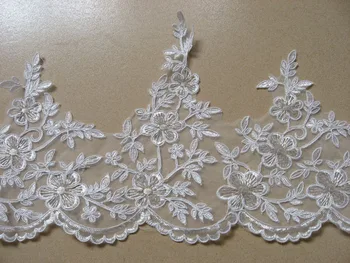 

Gorgous French Cord Lace DIY Trims Cool Flower Design Lace Trims Wedding Bride Dress Sewing Craft