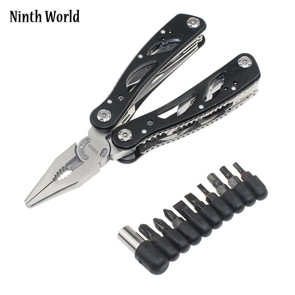 24 In 1 7 Inch Multi Tool Folding Knife Plier Pocket Portable For