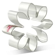 KENIAO – emporte-pièce en forme de marguerite pour enfants, en acier inoxydable, pour fête d'anniversaire, 8x7.5 cm