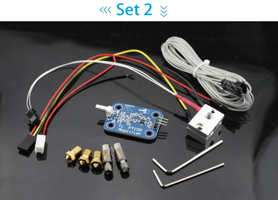 3d принтер V6 PT100 термопары усилитель доска полный комплект обновления и J-head hotend комплект и titan экструдер areo