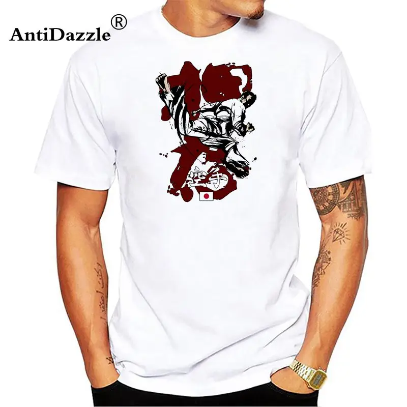 

Kyokushin Karate Kanji and Symbol T Shirts Men New Fashion T Shirt raglan Sleeve Cotton O-neck T-shirt Tee