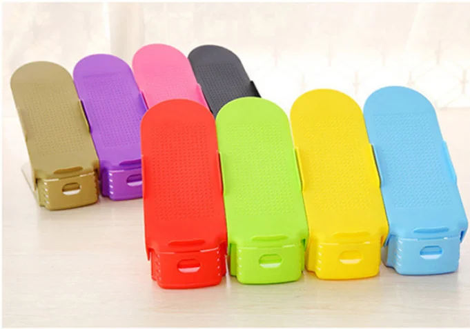 8 ألوان دائم قابل للتعديل الحذاء الرف المنظم حامل الحذاء الفضاء توفير حجرة خزانة الأحذية موقف تخزين رف حامل