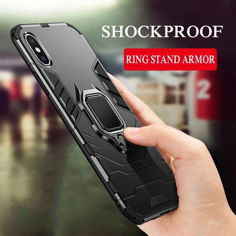 360 Full Armor Phone Case For iPhone XS MAX XR XS 8 7 Hard PC Silicone