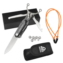 1X Sniper Eagle Folding Knife Slingshot Outdoor Pocket Blade Camping Hunting Survival Function Knives Multi Tool Free Shipping
