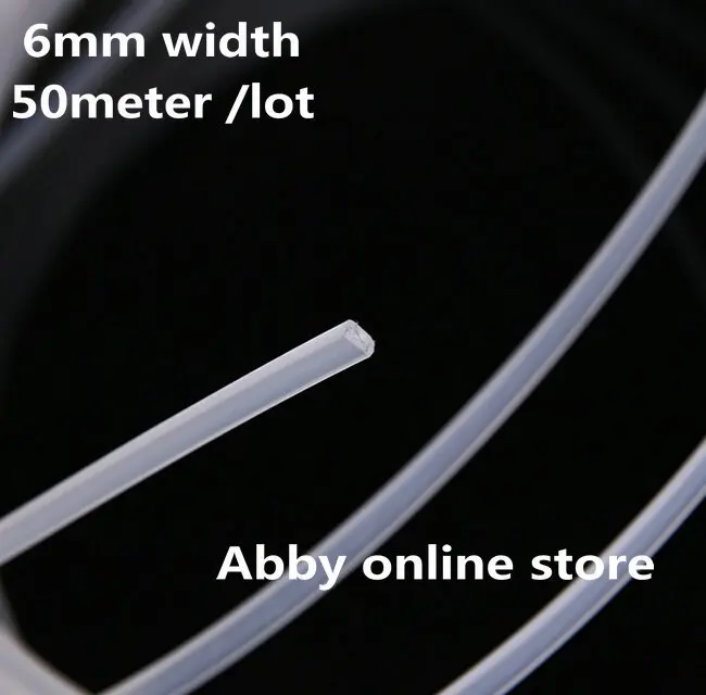 

50 meter Clear Polyester /Plastic Boning Bra Bone Width0.6cm,Thick 0.18cm