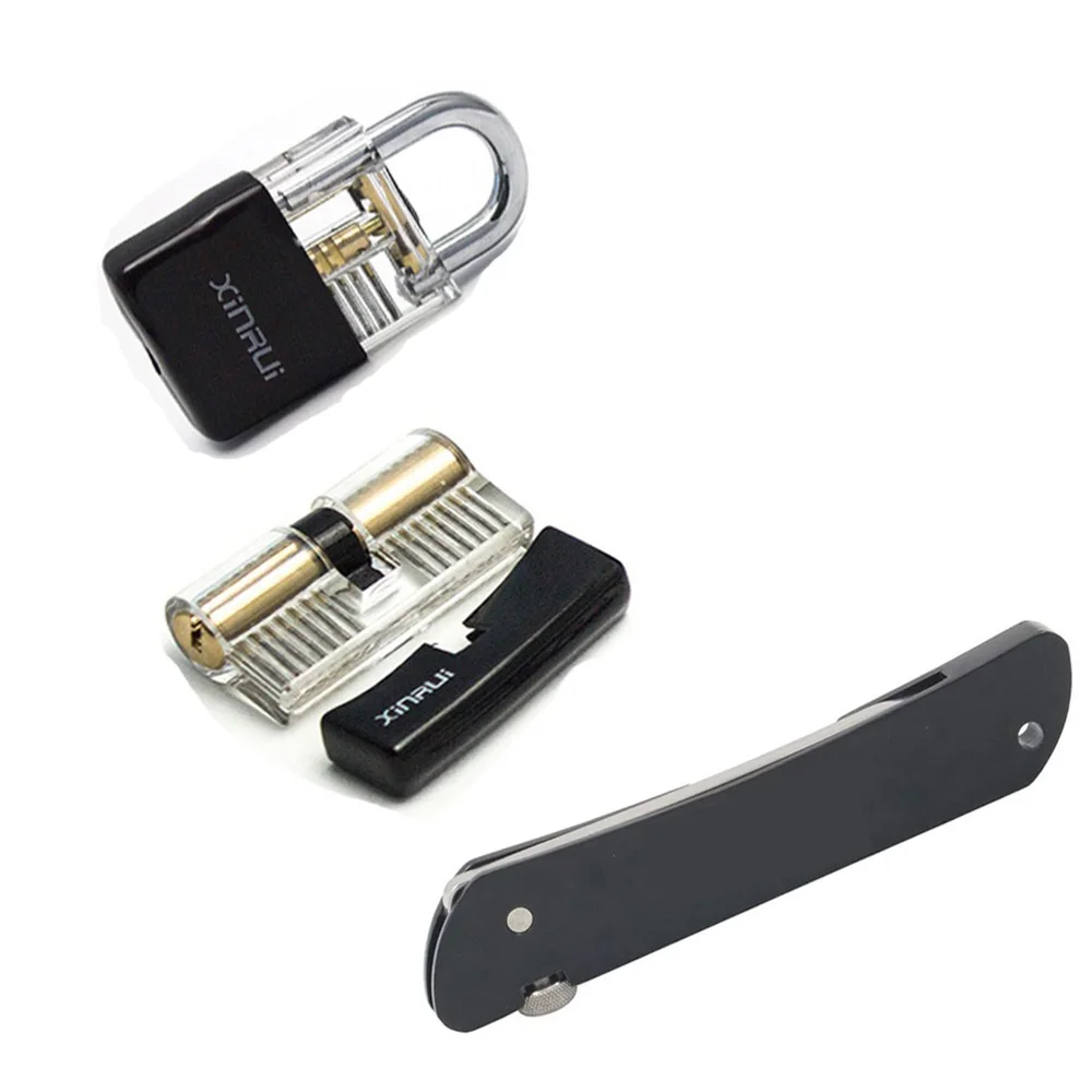 Free Shipping !2019 New Locksmith Tool Practice Set,2pcs Transparent Lock with Black Cover , 6 in 1 Tool Set for Men Training Free Shipping !2019 New Locksmith Tool Practice Set,2pcs Transparent Lock with Black Cover , 6 in 1 Tool Set for Men Training