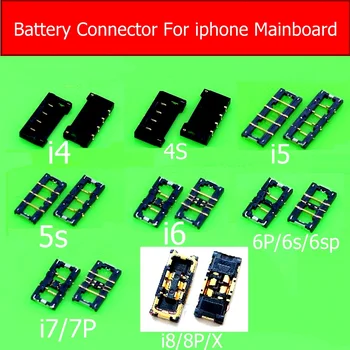 

New Battery Connector Socket For iphone 4 4s 5 5s 6 7 8 plus Mobilephone Inner Connector Panel For iphone x Battery Holder Clip