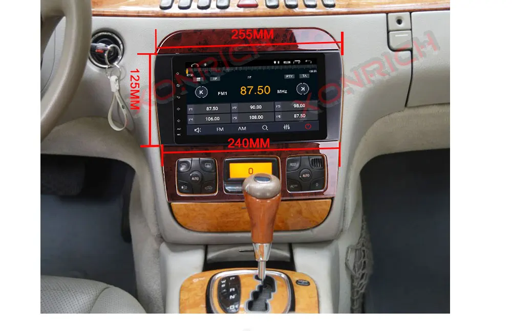 Perfect AutoRadio 2 din Android 9.0 Car Stereo GPS Navi For Mercedes Benz S-Class W220 W215 S280 S320 S350 S500 1998-2005 Wifi OBD2 DSP 11