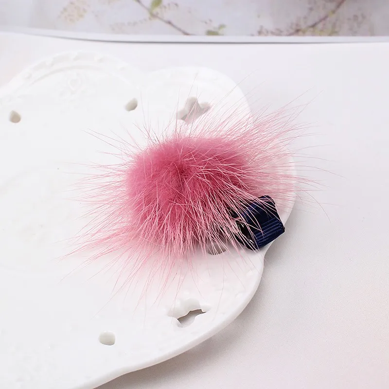 Корейский искусственный мех мяч для девочек заколка для волос аксессуары для волос подарок детские заколки для волос заколки для девочек зажимы для волос оптом